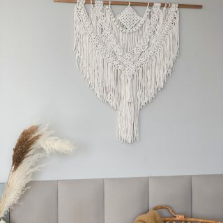 🌿Velká závěsná dekorace macramé Bohotouch 100 x 80 cm🌿 https://www.brimoon.cz/bohotouch-macrame/ #macrame #decoration...