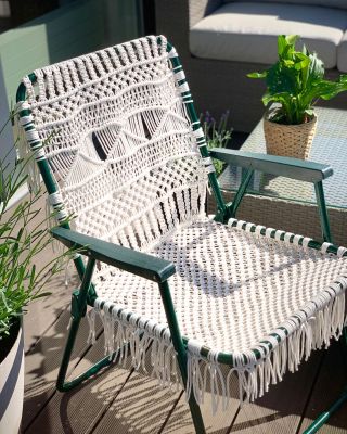 🌿Plážové křeslo 🌿 www.brimoon.cz #macrame #decoration #homedecor #home #homemade #homestyle #homestyling #dekorace #domov...